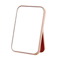 Portable Folding Cosmetic Mirror - Simple Square Desktop Makeup Mirror for Bedroom Decor